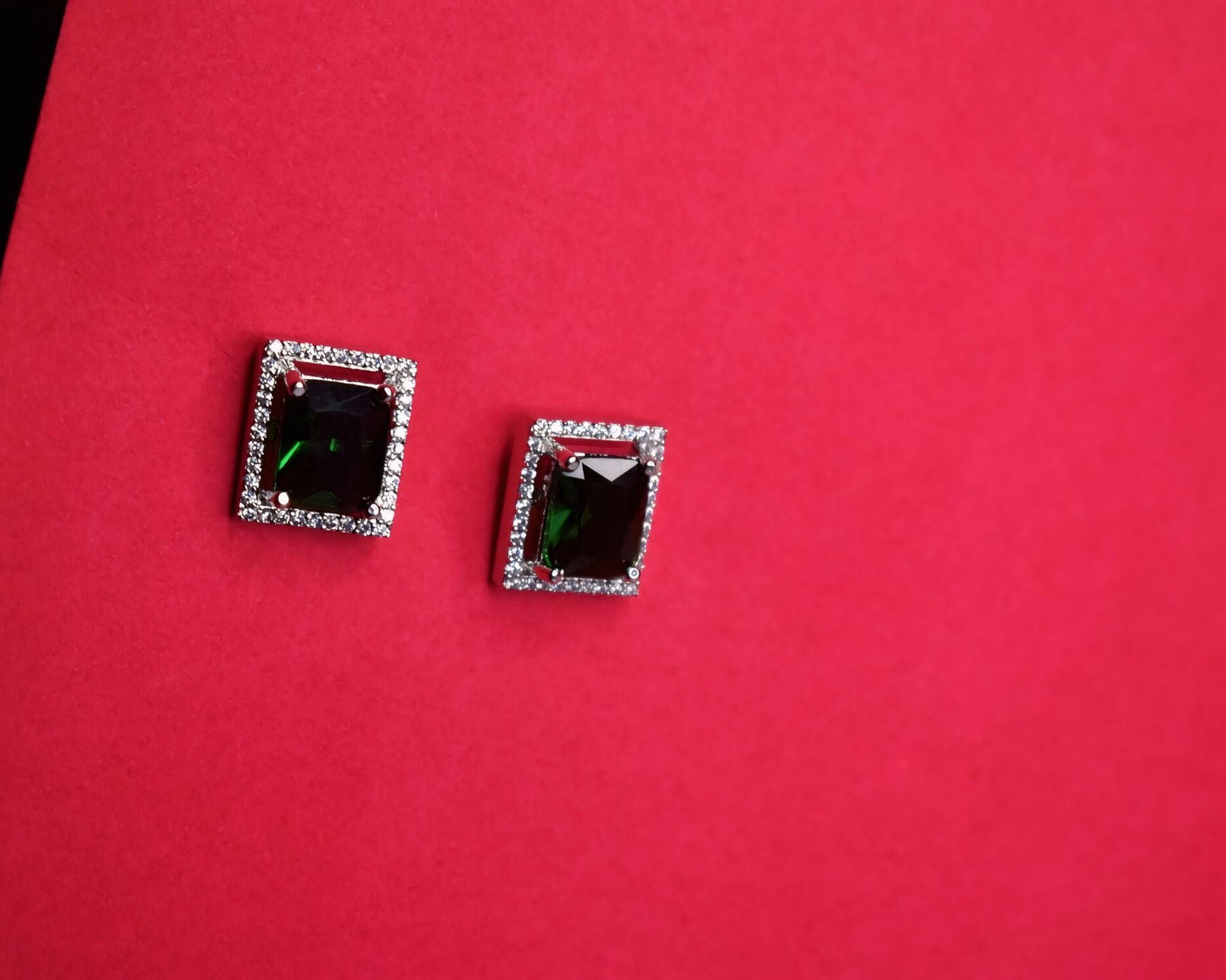 Emerald Grace Stud Earrings