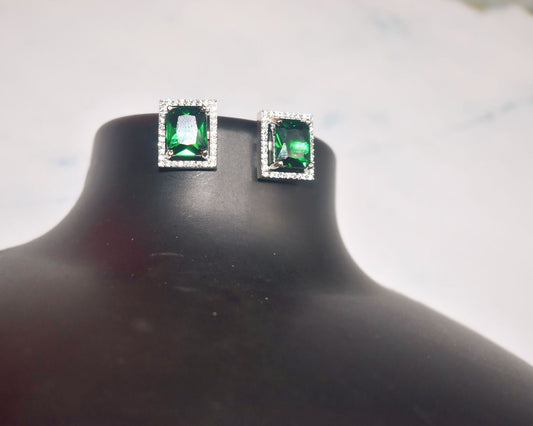 Emerald Grace Stud Earrings